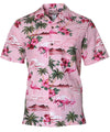 Flamingos Cotton Hawaiian Shirts