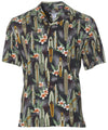 Relax Fit Surf Boards Rayon Men's Hawaiian Shirt