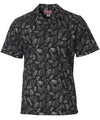 Short Sleeves Seashells Cotton Poplin Aloha Shirt