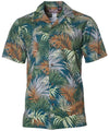 Short Sleeves Cotton poplin Palm Men's Hawaiian Shirt