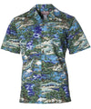 Short Sleeves Crocodile Men's cotton Shirt