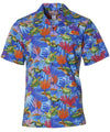 Blue Lagoon Cotton Poplin Hawaiian Shirt