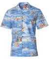 Tropical Paradise Cotton Poplin Men's Aloha Shirt