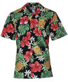 Hibiscus Pineapple Cotton Poplin Aloha Shirt