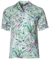 Rayon Hawaiian Aloha Watercolors Palms Shirt