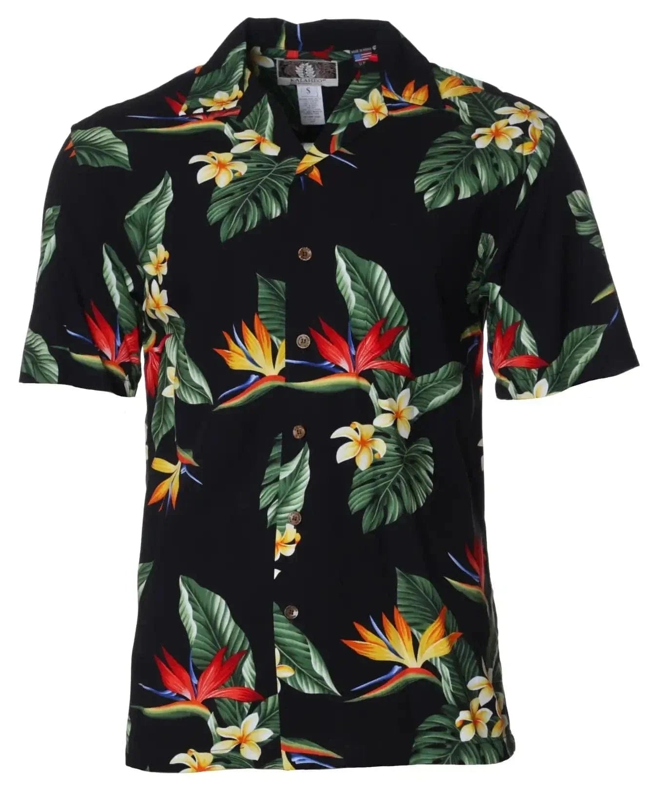 Birds of Paradise Rayon Men's Hawaiian Shirt