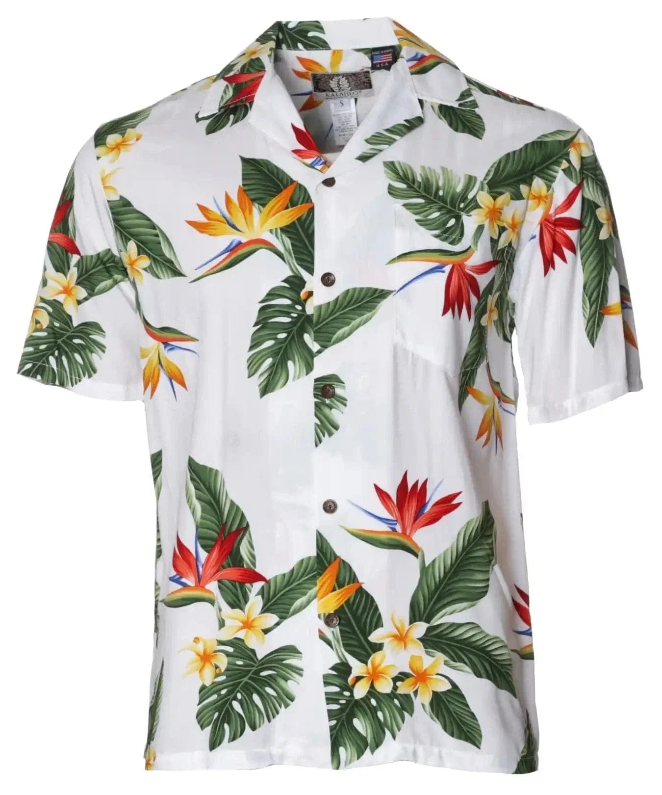 Birds of Paradise Rayon Men's Hawaiian Shirt