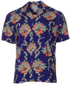 Kieli Short Sleeves Men's Rayon Aloha Leis Shirt