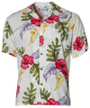 Blue Hawaii Monstera Lanai Rayon Aloha Shirt