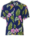 Short Sleeves Lanai Hibiscus Men's Rayon Aloha Shirt