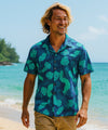 Short Sleeve Sweet Pineapples Hawaiian Shirt Navy