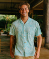 Short Sleeves Taro Aloha Resort Shirt Sky Blue