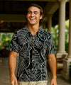 Short Sleeves Taro Aloha Resort Shirt Black