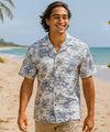 Kona Short Sleeves Men's Aloha Shirt Blue
