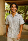 Cotton Poplin Paradise Aloha Shirt Silver