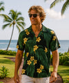 Short Sleeves Aloha Resort Kailua Men Shirt Black