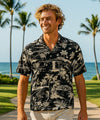 Waimanalo Men Hawaiian Shirt Black