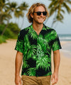 Areca Resort Palms Men's Rayon Shirt Green