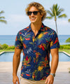 Sea Breeze Tropical Men's Shirt Navy
