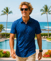 Sweet Pineapple Aloha Shirt Navy
