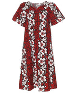 Honolulu Leis Short Muumuu Hawaiian Dress