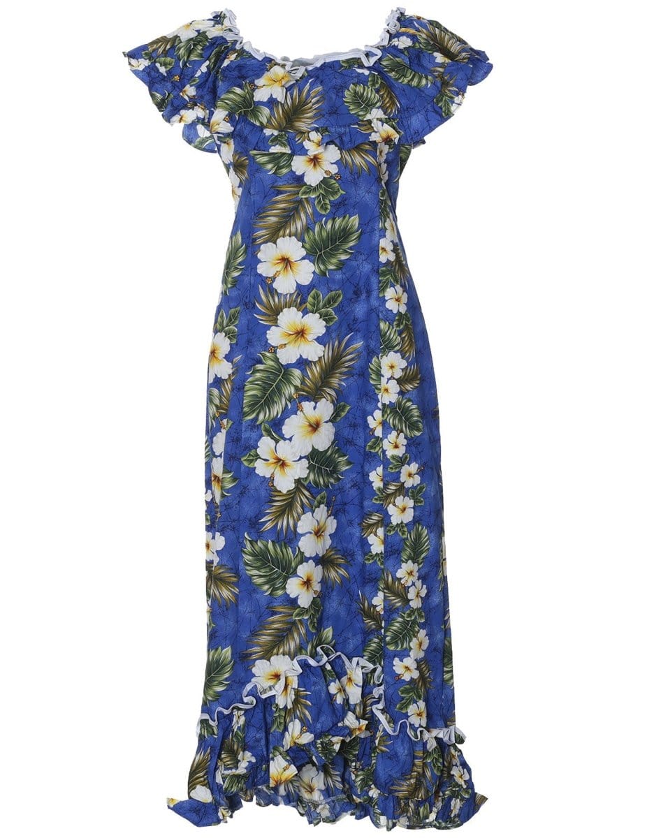 Long Muumuu Hawaiian Luau Dress