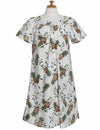 Lanai Pineapple Cotton Short Muumuu Dress