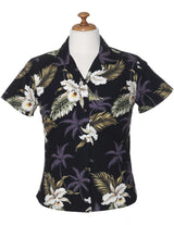 Short Sleeve Makani Fitted Cotton Women Blouse