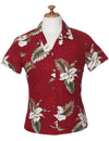 Short Sleeve Makani Fitted Cotton Women Blouse