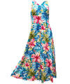 Side Pockets Cocktail Long Maxi Hawaiian Dress