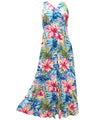 Side Pockets Cocktail Long Maxi Hawaiian Dress