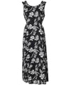 Long Black Rayon Tank Style Hawaiian Dress