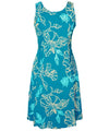 Rayon Hibiscus Midi Hawaiian Dress