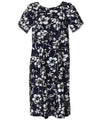Short Pull Over Hibiscus Hawaiian Dress