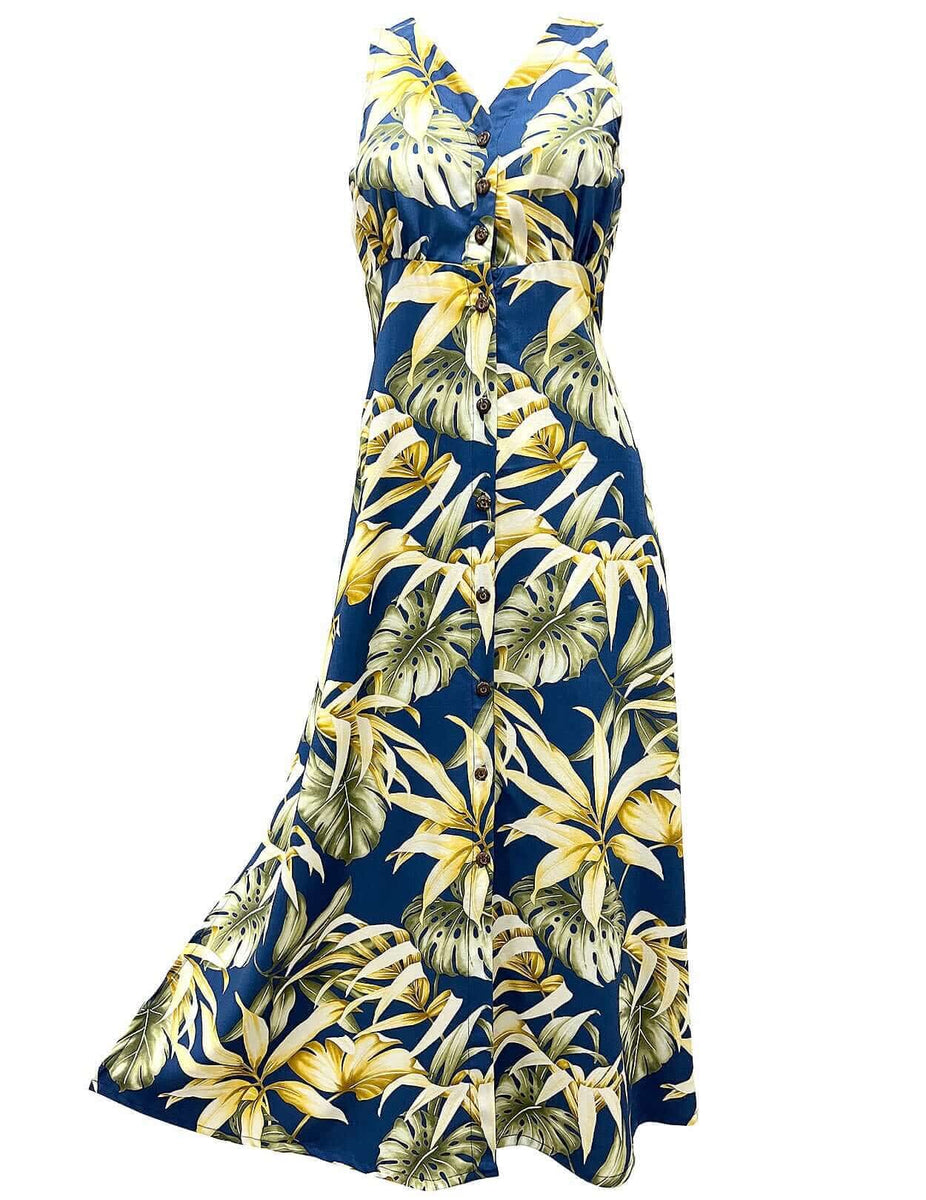 hawaiian evening long dresses Gyedtr Hawaiian Summer Maxi Dresses Tunic Holiday Dresses For Women Floral Print Side Split Long Dresses Boho Sleeveless Evening Party Beach Sundress,
