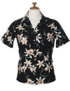 Orchids Rayon Women Camp Shirt
