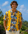 Night-Blooming Retro Rayon Aloha Men's Shirt Sunny-Day Men Shirts