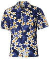 Plumeria Men's Cotton Aloha Shirt