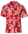 Plumeria Men's Cotton Aloha Shirt