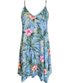 Pua Rayon Short Dress with Scarf Hem