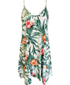 Pua Rayon Short Dress with Scarf Hem Short Length Dress