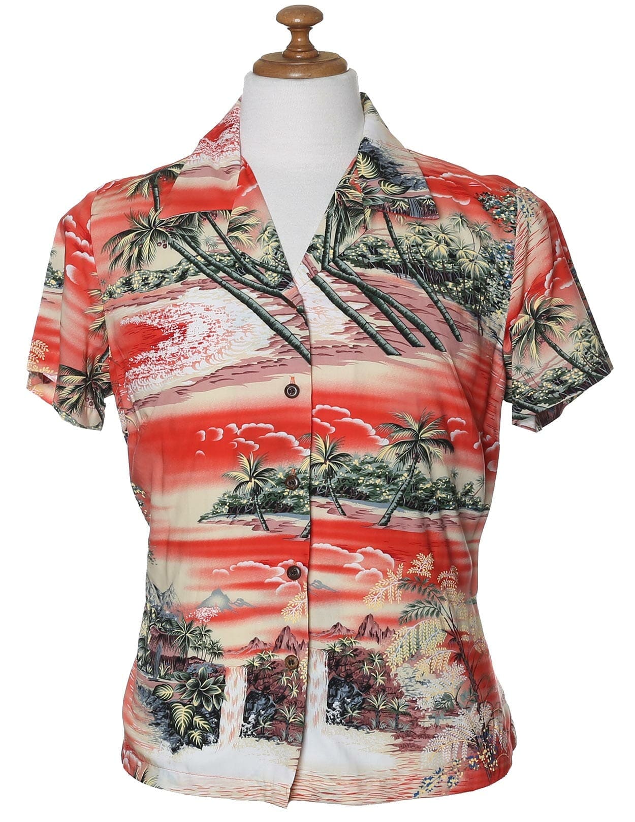 Hana Hou Rayon Hawaiian Shirt for Women