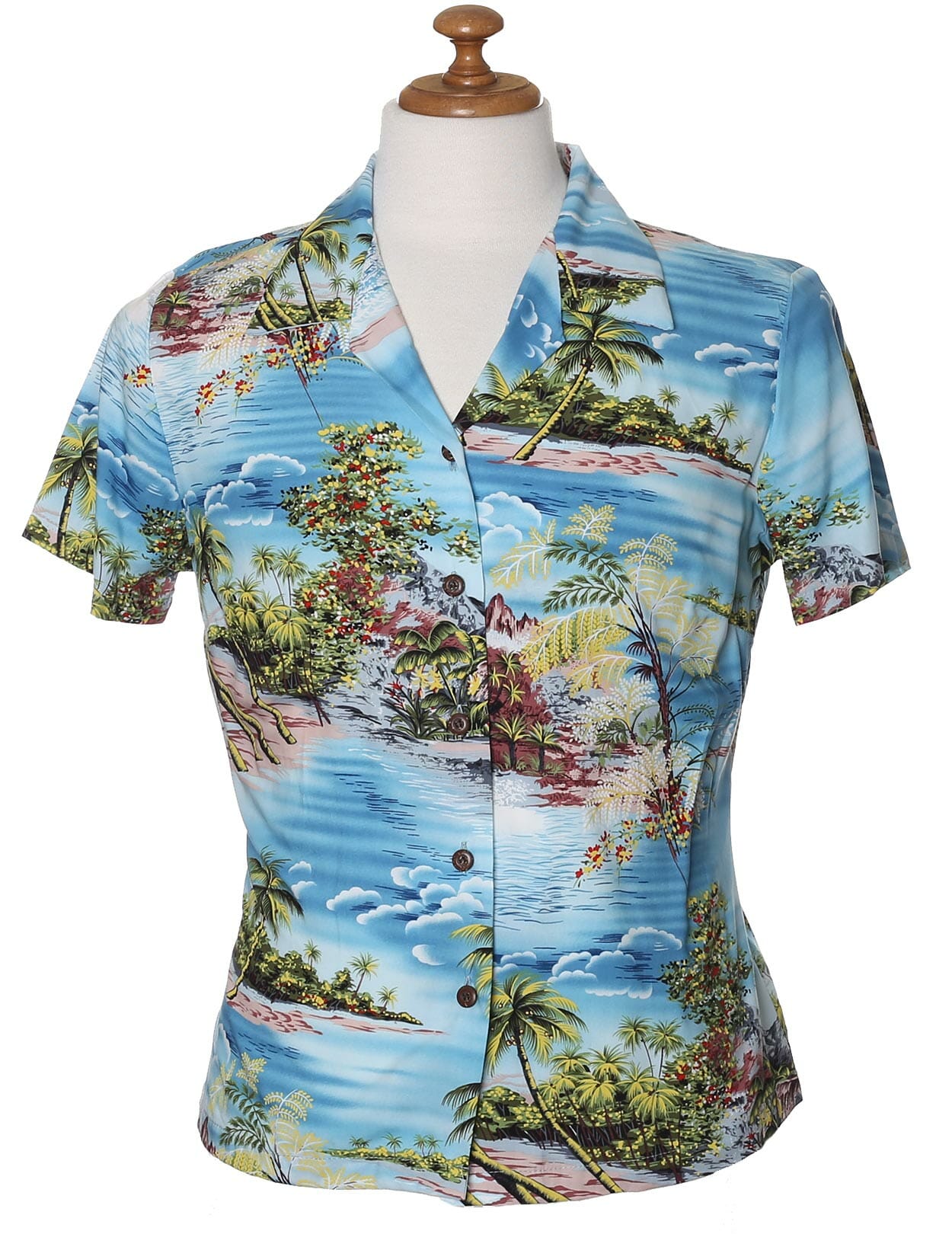 Hana Hou Rayon Hawaiian Shirt for Women