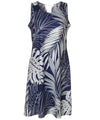 Short Sleeve Poly Spandex Tropical Hawaiian Dress