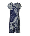 Short Sleeves Palms Hawaiian Knit Dress
