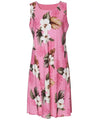 Short Tank Hibiscus Rayon Dress