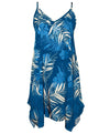 Short V-Neckline Bodice Style Hawaiian Dress