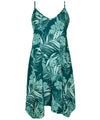 Bodice Style Teal Hawaiian Dress