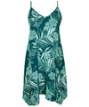 Aloha Palm Short Pull Over Hawaiian Dress