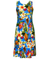 Birds of Paradise Tropical Rayon Midi Dress